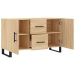 vidaXL Buffet chêne sonoma 100x36x60 cm bois d'ingénierie