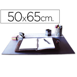 Sous-main q-connect simple pp antiderapant 50x63cm coloris noir