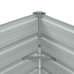vidaXL Lit surélevé de jardin Acier galvanisé 100x40x45 cm Vert
