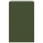 vidaXL Tables de chevet 2 Pièces vert olive 34 5x39x62 cm acier