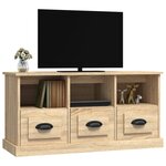 vidaXL Meuble TV chêne sonoma 100x35x50 cm bois d'ingénierie