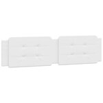 vidaXL Lit avec matelas blanc 160x200 cm similicuir