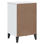 vidaXL Table de chevet VIKEN blanc bois d'ingénierie