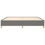 vidaXL Cadre de lit Gris foncé 200 x 200 cm Tissu