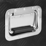 vidaXL Boîte de rangement Noir 60x23 5x23 cm Aluminium