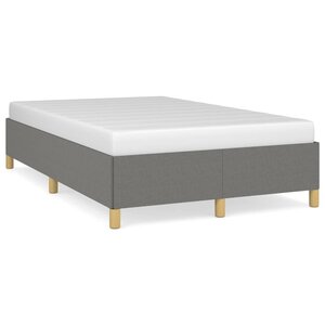 vidaXL Cadre de lit Gris foncé 120 x 200 cm Tissu