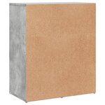 vidaXL Buffet gris béton 60x31x70 cm bois d'ingénierie