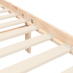 vidaXL Cadre de lit et tête de lit 100x200 cm bois massif