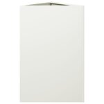 vidaXL Jardinière blanc triangulaire 50x43x75 cm acier