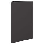 vidaXL Jardinières 2 Pièces noir triangulaire 50x43x75 cm acier