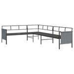 Salon de jardin meuble d'extérieur ensemble de mobilier 2 pièces anthracite acier 02_0015880