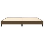 vidaXL Cadre de lit Marron foncé 200x200 cm Tissu