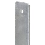 vidaXL Piquets de clôture 6 Pièces Argenté 8x6x60 cm Acier galvanisé