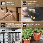 DYMO LabelManager cassette ruban D1 6mm x 7m Noir/Blanc (compatible avec les LabelManager et les LabelWriter Duo)