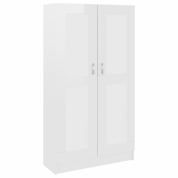 vidaXL Bibliothèque Blanc brillant 82 5x30 5x150 cm Bois d’ingénierie