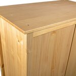 vidaXL Garde-robe à 3 portes Hill 127x50x170 cm Pin solide