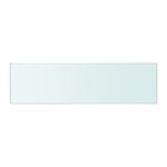 vidaXL Panneaux d'étagère 2 Pièces Verre Transparent 50 x 12 cm