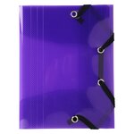 Chemise À Élastique 3 Rabats Polypro Crystal Colour - Format Pocket 12x16cm - Couleurs Assorties - X 25 - Exacompta