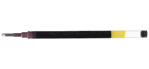Recharge bille encre gel pour stylo g2 1 mm noir x 12 pilot