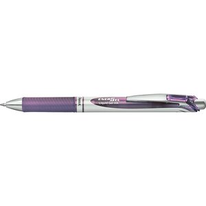 Stylo roller encre gel rétractable energel bl77 pointe 0 7 mm lilas pentel