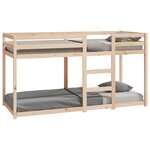 vidaXL Lit superposé 80x200 cm Bois de pin massif