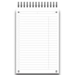 Bloc Notes TASK MANAGER Spiralé 125x200 140P 90G LIGNE coloris aléatoire OXFORD
