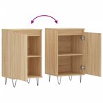 vidaXL Buffets 2 Pièces chêne sonoma 40x35x70 cm bois d'ingénierie