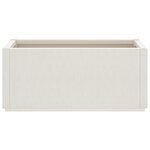 vidaXL Jardinière blanc 80x36x35 cm PP