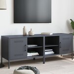 vidaXL Meubles TV 2 Pièces anthracite 68x39x50 5 cm acier