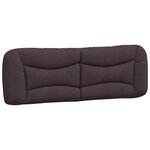 vidaXL Lit avec matelas marron foncé 160x200 cm tissu
