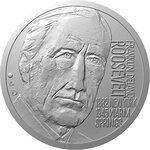 Pièce de monnaie en Argent g 31.1 (1 oz) Millésime 2023 Cult of Personality ROOSEVELT FRANKLIN