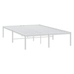 vidaXL Cadre de lit métal blanc 120x200 cm