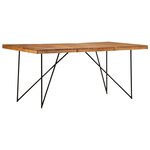 vidaXL Table à manger 180x90x76 cm Bois d'acacia massif