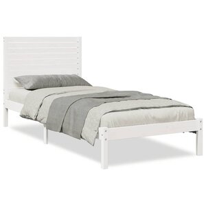 vidaXL Cadre de lit extra long sans matelas 90x210 cm bois massif