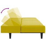 vidaXL Ensemble de canapés 2 Pièces jaune velours