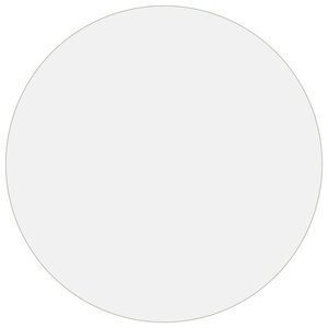 vidaXL Protecteur de table mat Ø 110 cm 2 mm PVC