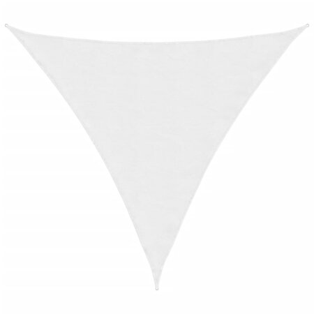 vidaXL Voile de parasol tissu oxford triangulaire 3 6x3 6x3 6 m blanc