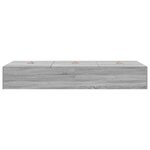Cadre de lit de rangement vidaXL Gris Sonoma 100x200 cm
