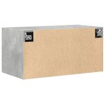 vidaXL Armoire murale gris béton 80x42 5x40 cm bois d'ingénierie