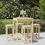 vidaXL Ensemble de bar de jardin 5 Pièces bois de pin massif