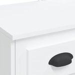 vidaXL Coiffeuse avec lumières LED blanc 90x42x132 5 cm