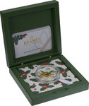 Pièce de monnaie en Argent 5 Dollars g 31.1 (1 oz) Millésime 2021 Enamel Flower Collection HOLLY