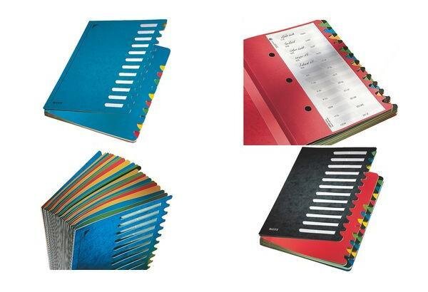 Trieur Deskorganizer Color, A4, 1- 12, bleu LEITZ