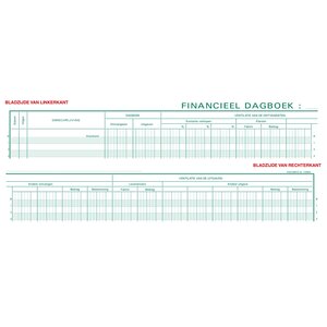 Piqûre Registre Financier - Texte Nl - 80 Pages - Blanc - Exacompta