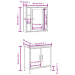 vidaXL Ensemble de meubles de salle de bain 2 Pièces chêne sonoma