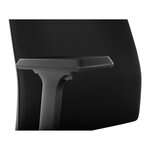 Fauteuil chaise siège de bureau avec appui-tête charge maximale 200 kg noir 14_0000882