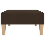 vidaXL Repose-pied Marron foncé 78x56x32 cm Tissu