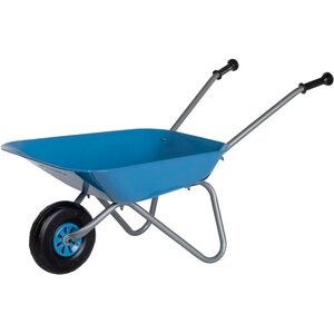 Rolly Toys 271764 - Brouette pour enfant en métal bleu-argenté
