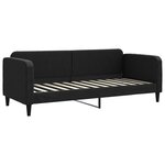 vidaXL Lit de repos noir 80x200 cm tissu