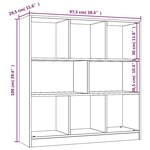vidaXL Bibliothèque Chêne marron 97 5x29 5x100 cm Bois d'ingénierie
